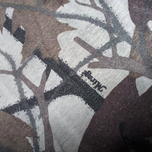 Vintage Mirage Oak Camouflage Autumn Fall Long Sleeve Pocket T-Shirt - Picture 5 of 7